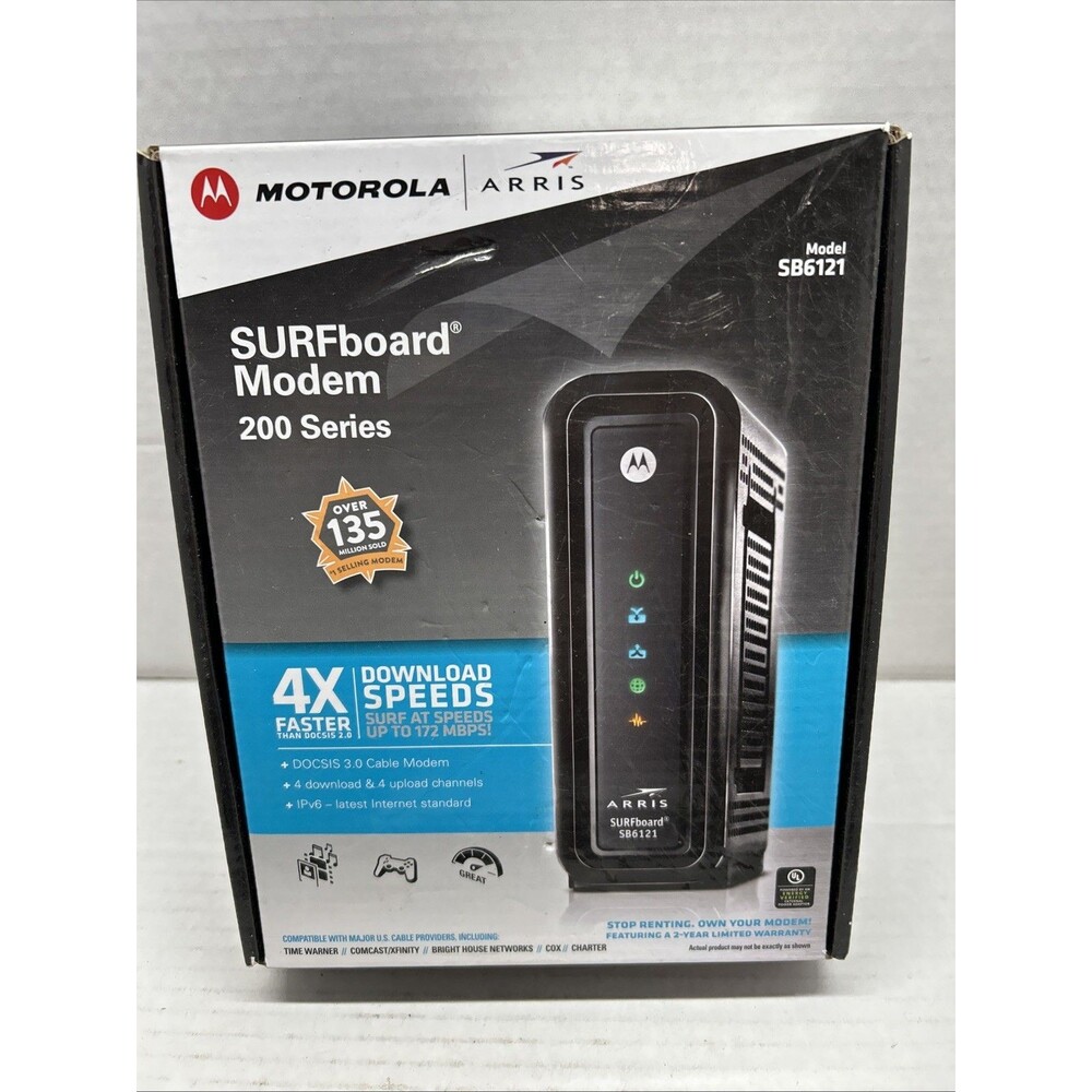 Motorola SB6121 SURFboard Extreme Cable Modem DOCSIS 3.0
